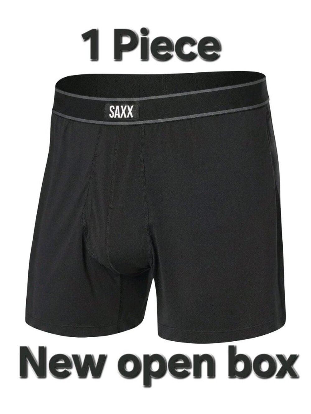 SAXX Daytripper Boxer Short Loose Fit Men's Size M Black Color (1 Piece)